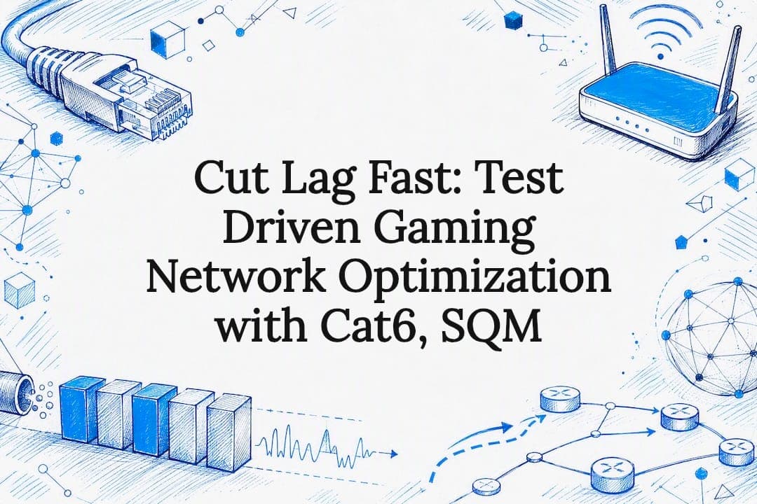 Cut Lag Fast: Test Driven Gaming Network Optimization with Cat6, SQM